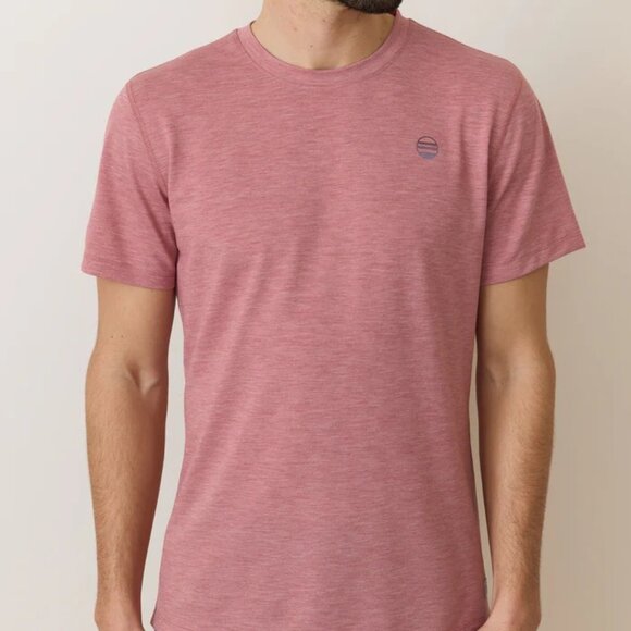 Marine Layer Air Crew Men's T-Shirt Marge M/L $54 Withered Rose - Picture 1 of 9